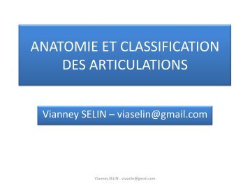 anatomie et classification des articulations - cesabphiver2013