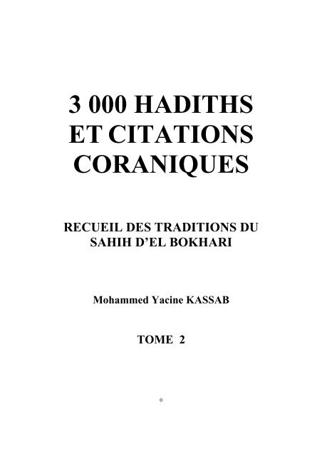 3 000 Hadiths Et Citations Coraniques Hadith Du Jour