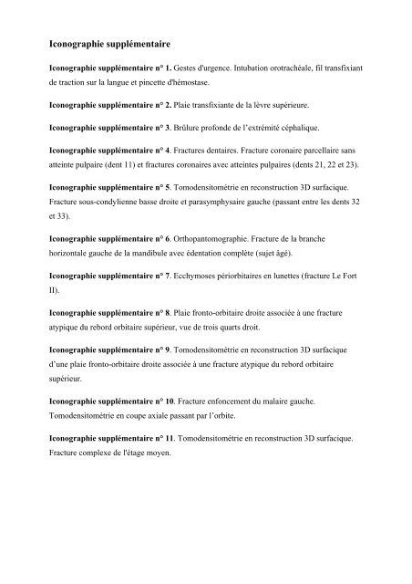 Examen d'un traumatisé facial - EM|consulte