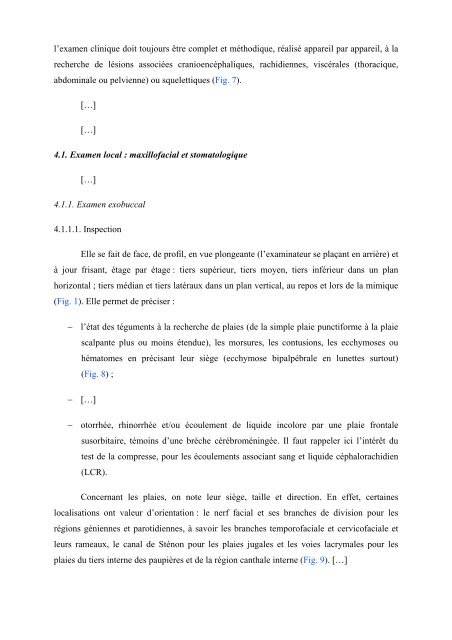 Examen d'un traumatisé facial - EM|consulte