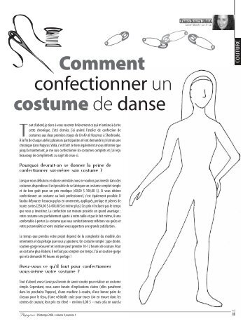 Comment confectionner un costume de danse orientale