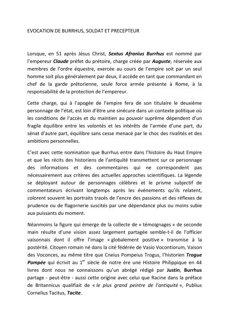 texte complet - Semaine de Théâtre Antique de Vaison-la-Romaine