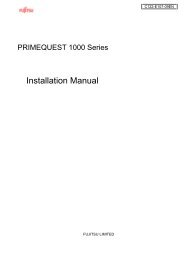 PRIMEQUEST 1000 Series Installation Manual - Fujitsu