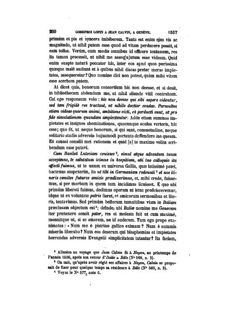 Correspondance des réformateurs dans les pays de langue française