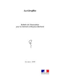 La Giroflée n°1 (PDF) - Association pour la mémoire d' Aloysius ...