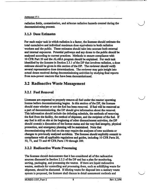 NUREG-1537, Part 2 - NRC