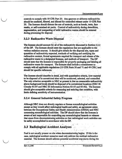 NUREG-1537, Part 2 - NRC