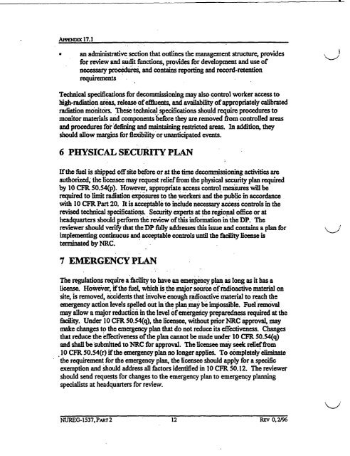 NUREG-1537, Part 2 - NRC