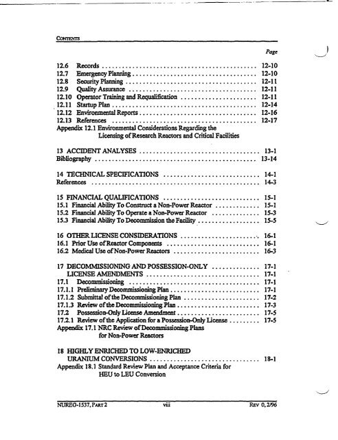 NUREG-1537, Part 2 - NRC