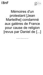 [Jean Marteilhe] condamné aux galères