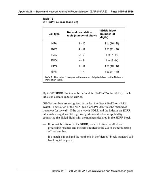 2.0 Mb DTI/PRI Administration and Maintenance Guide Book ... - Home