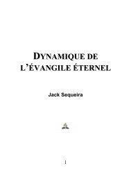 DYNAMIQUE DE L'ÉVANGILE ÉTERNEL - Le site de Richard Lemay