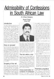 Admissibility. of Confessions in South African Law - General Council ...