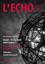 documents - L'ECHO, le magazine des familles francophones de ...