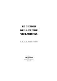 le chemin de la priere victorieuse - Mission Chrétienne Globale