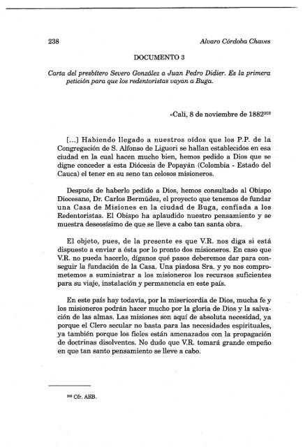 alfonso aufdereggen y la fundacion de los redentoristas en buga ...