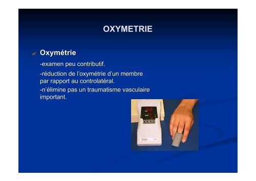 TRAUMATISMES OSTEO-VASCULAIRE DES MEMBRES