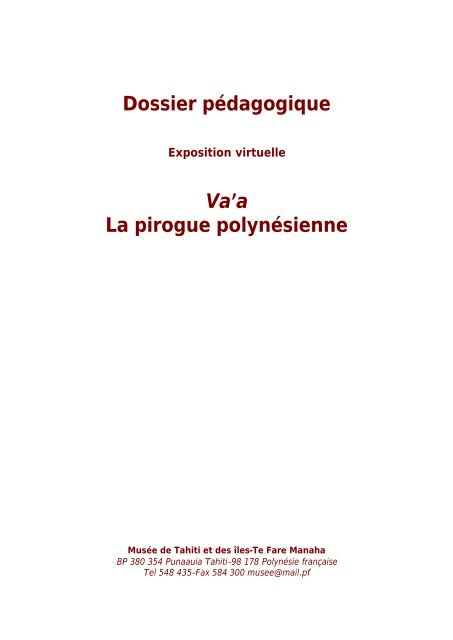 Dossier pédagogique - musée du quai Branly