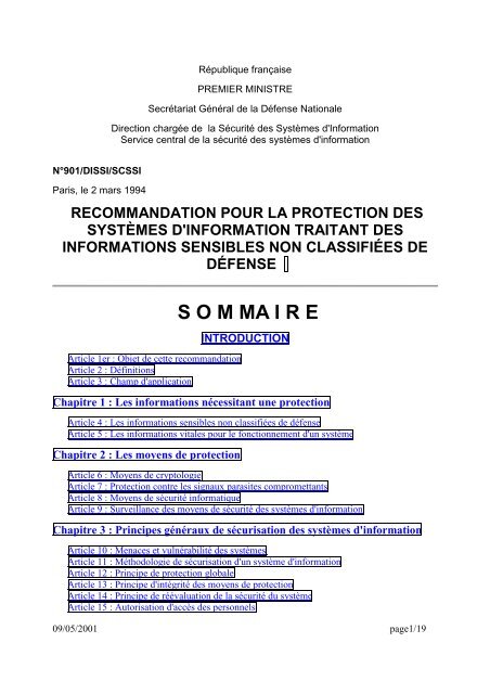 Version pdf - Agence nationale de la sécurité des systèmes d ...