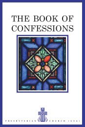 The Book of Confessions - The Presbyterian Leader