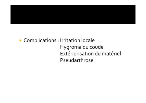 Fractures sus et inter-condyliennes de l'humérus et plaques ...
