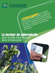 Le lecteur de chlorophylle, pour la juste dose d'azote dans ... - CDAQ