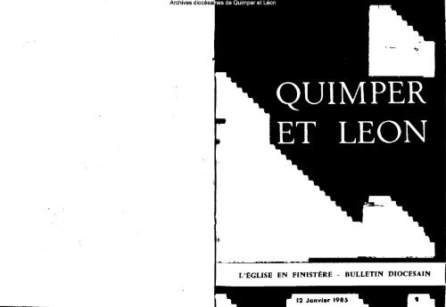 Archives Diocesain Diocese De Quimper Et Du Leon