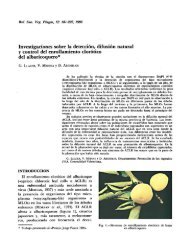 Investigaciones sobre la detección, difusión natural y control del ...