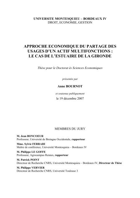 Accéder à la thèse - Office International de l'Eau