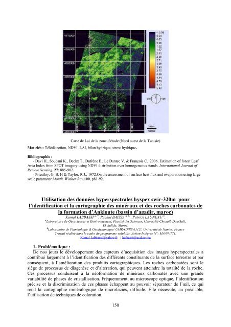 Variabilité spatio-temporelle de la chlorophylle en surface de la mer ...