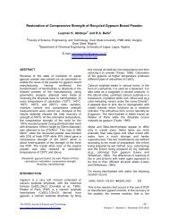 Restoration of Compressive Strength of Recycled Gypsum Board ...