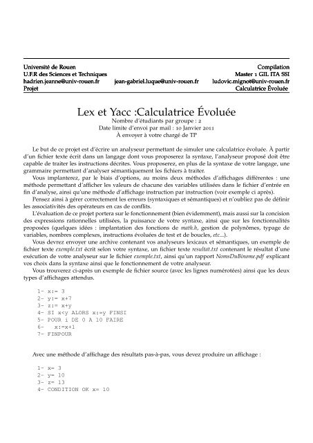 Lex et Yacc :Calculatrice Évoluée - Blog Kerios