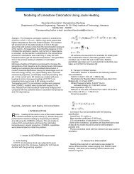 Modeling of Limestone Calcination Using Joule ... - COMSOL.com
