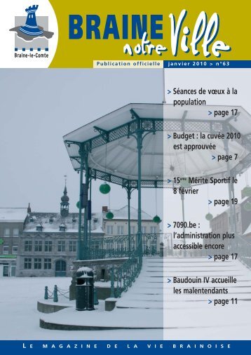 Séances de vœux à la population > page 17 ... - Braine-le-Comte