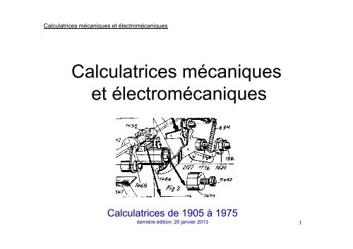 Calc latrices mécaniq es Calculatrices mécaniques - Computarium ...