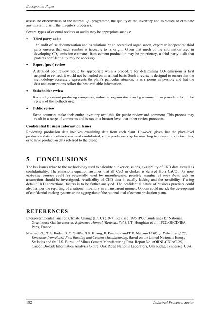 co2 emissions from cement production - IPCC - Task Force on ...