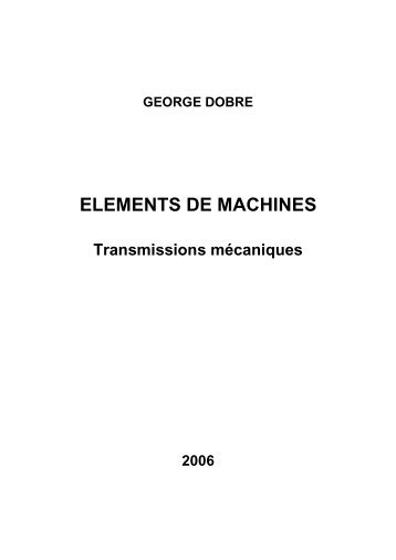 ELEMENTS DE MACHINES