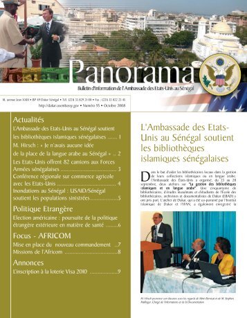 PAN- Panorama N°95 - Embassy of the United States Dakar Senegal