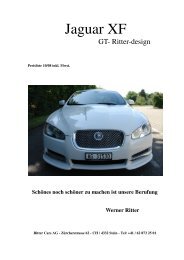 Schönes noch schöner zu machen ist unsere Berufung ... - Ritter Cars