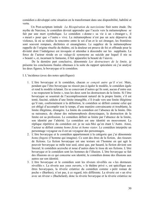 Le résumé de la thèse de doctorat Le Bovarysme. Les jeux de la ...