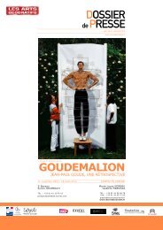 Dossier de presse Goudemalion : Jean-Paul Goude, une rétrospective