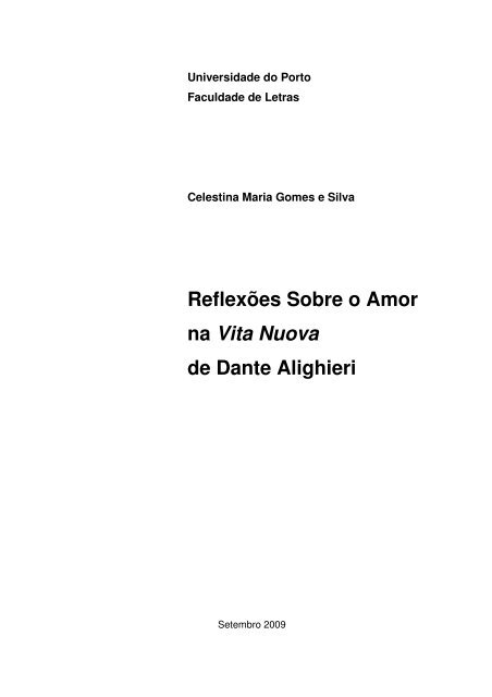 Reflexões Sobre o Amor na Vita Nuova de Dante Alighieri