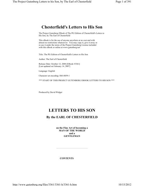 Letters To His Son Refounding Father Society