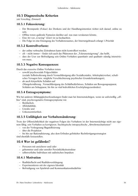 Krisenberatung und Krisenbegleitung Teil II - Schulpsychologie