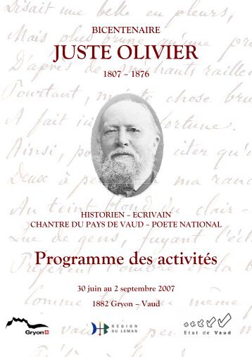 Bicentenaire Juste Olivier - Villars and Gryon