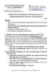 April 2003 - Zusammenleben der Kulturen in Dietzenbach