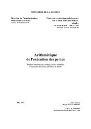 (A.), TOURNIER (P.V.), Arithmétique de l'exécution des ... - Cesdip