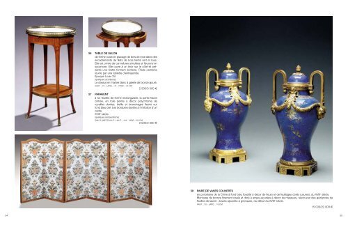 Mobilier et objets d'art des 18e et 19e siècles - Tajan