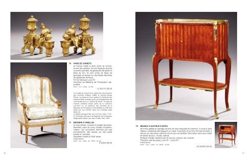 Mobilier et objets d'art des 18e et 19e siècles - Tajan