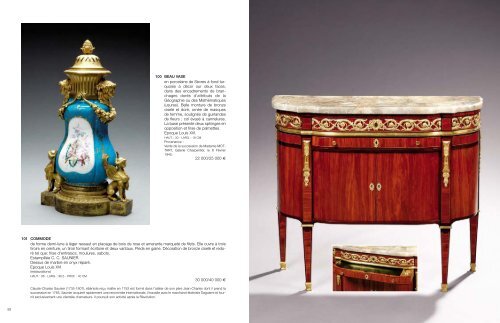 Mobilier et objets d'art des 18e et 19e siècles - Tajan